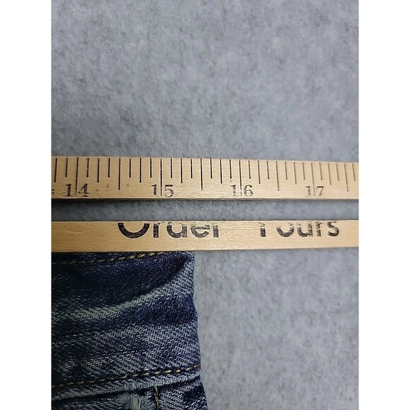 American Eagle Jeans Mens 30x36 (31x33) Slim Straight Mid Rise Stretch Blue READ - Picture 6 of 14